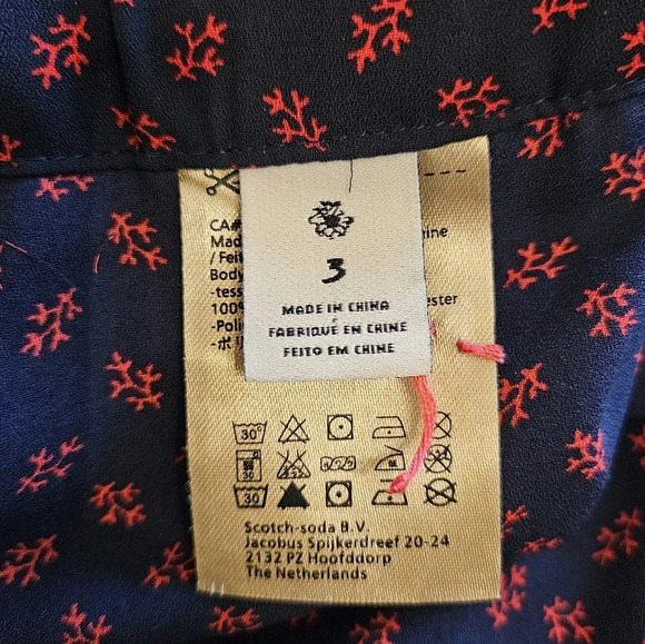 Scotch & Soda Maison Scotch Button Down Sleeveless Women's Boho Jumpsuit Size L. - Picture 15 of 16